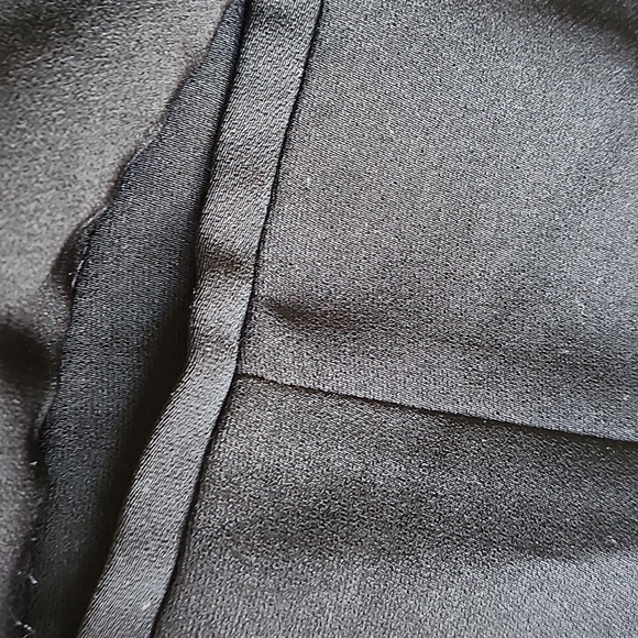 AS•HRO Womens Vintage Blazer Black w/ Striped Black n White Satin Trim Sz 26 EUC - Picture 4 of 13